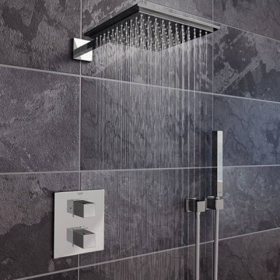 Душова система прихованого монтажу Grohe Grohtherm Cube 34741000 з термостатом, хром Душова система прихованого монтажу Grohe Grohtherm Cube 34741000 з термостатом, хром