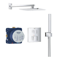 Душова система прихованого монтажу Grohe Grohtherm Cube 34741000 з термостатом, хром