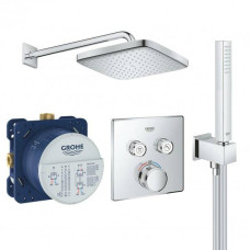 Душова система прихованого монтажу Grohe Grohtherm SmartControl 26415SCС з термостатом
