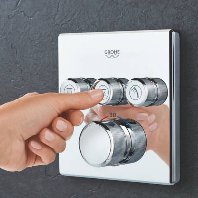 Душова система прихованого монтажу Grohe Grohtherm SmartControl 34706000 з термостатом, хром Душова система прихованого монтажу Grohe Grohtherm SmartControl 34706000 з термостатом, хром