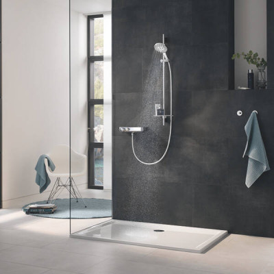 Ручний душ Grohe Rainshower SmartActive 26574DC0 3 режими струменю, суперсталь Ручний душ Grohe Rainshower SmartActive 26574DC0 3 режими струменю, суперсталь