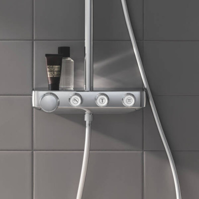 Душова система Grohe Euphoria SmartControl System 310 Cube Duo 26508000 з термостатом, хром Душова система Grohe Euphoria SmartControl System 310 Cube Duo 26508000 з термостатом, хром
