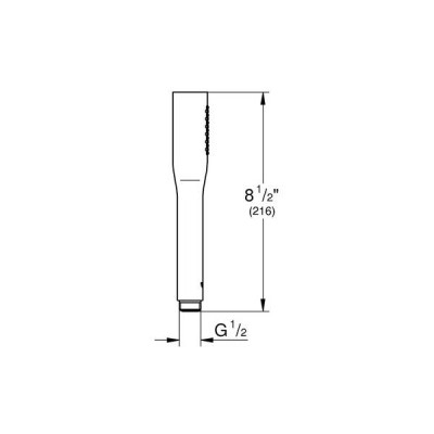 Ручний душ Grohe Euphoria Cosmopolitan Stick 22126KF0 1 режим струменю, чорний Ручний душ Grohe Euphoria Cosmopolitan Stick 22126KF0 1 режим струменю, чорний