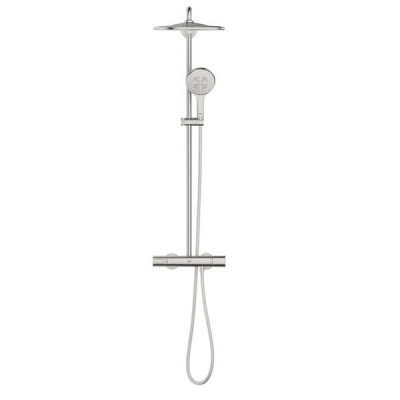 Душова система Grohe Rainshower SmartActive 26836DC0 з термостатом, суперсталь