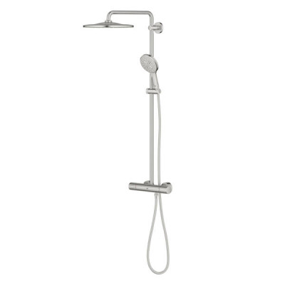 Душова система Grohe Rainshower SmartActive 26836DC0 з термостатом, суперсталь