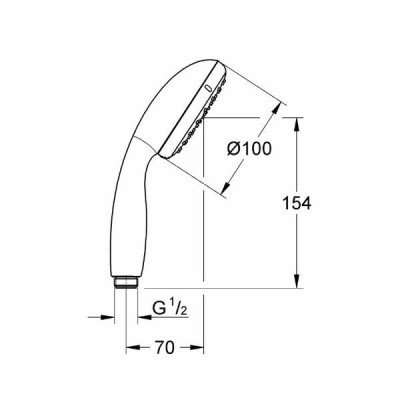 Ручний душ Grohe New Tempesta 100 27852001