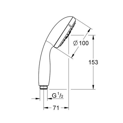 Ручний душ Grohe Tempesta 100 28421002 4 режими струменю
