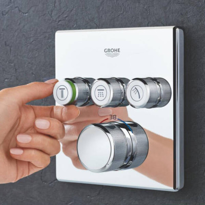 Душова система прихованого монтажу Grohe Grohtherm SmartControl UA26415SC2 з термостатом та виливом Душова система прихованого монтажу Grohe Grohtherm SmartControl UA26415SC2 з термостатом та виливом