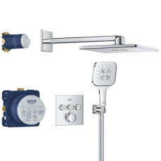 Душова система прихованого монтажу на 3 виходи з термостатом Grohe Grohtherm SmartControl 34864000
