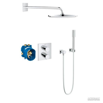 Душова система прихованого монтажу Grohe Grohtherm 3000 Cosmopolitan 34627000 з термостатом