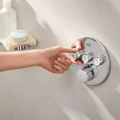 Душова система прихованого монтажу на 3 виходи з термостатом Grohe Grohtherm SmartControl 34863000 Душова система прихованого монтажу на 3 виходи з термостатом Grohe Grohtherm SmartControl 34863000