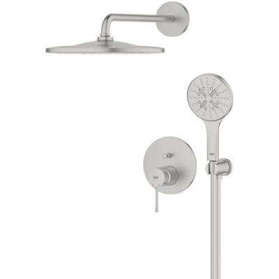 Душова система прихованого монтажу Grohe Essence 25287DC0 на 2 виходи, суперсталь Душова система прихованого монтажу Grohe Essence 25287DC0 на 2 виходи, суперсталь