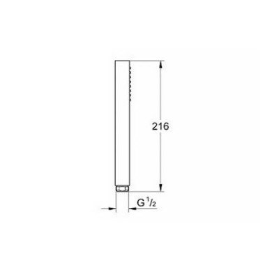 Ручний душ Grohe Rainshower Aqua Cube Stick 26885DC0 суперсталь