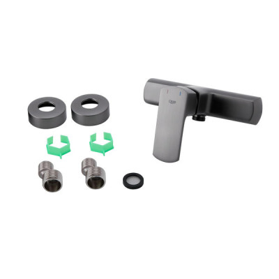 Змішувач для душу Qtap Lipno QTLIPNO4023101G Graphite Змішувач для душу Qtap Lipno QTLIPNO4023101G Graphite