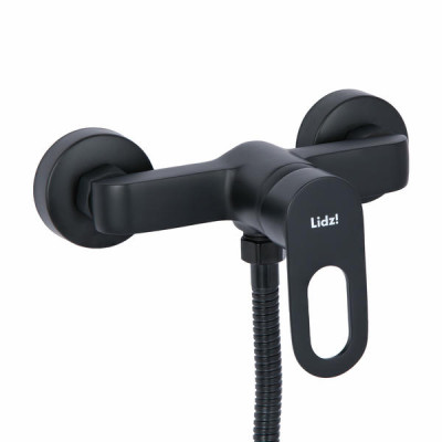 Змішувач для душу Lidz Latwa 010 (з душовим гарнітуром) (k40) LDLAT010BLA45421 Black Змішувач для душу Lidz Latwa 010 (з душовим гарнітуром) (k40) LDLAT010BLA45421 Black