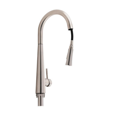 Змішувач для кухні Qtap Evicka з висувним виливом QTEVI91103UN Brushed Nickel PVD Змішувач для кухні Qtap Evicka з висувним виливом QTEVI91103UN Brushed Nickel PVD