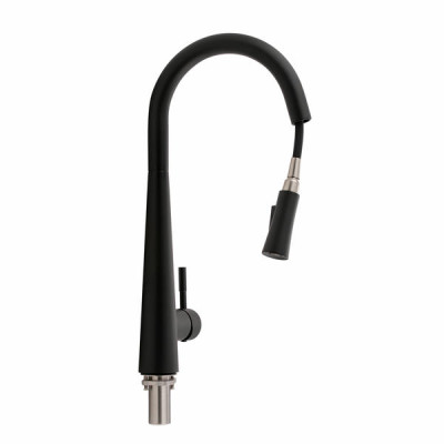 Змішувач для кухні Qtap Evicka з висувним виливом QTEVI9135103UB Black Matt Змішувач для кухні Qtap Evicka з висувним виливом QTEVI9135103UB Black Matt