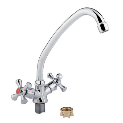Змішувач для кухні Lidz Lamb 271F двохвентильний LDLAM271FCRM21889 Chrome Змішувач для кухні Lidz Lamb 271F двохвентильний LDLAM271FCRM21889 Chrome