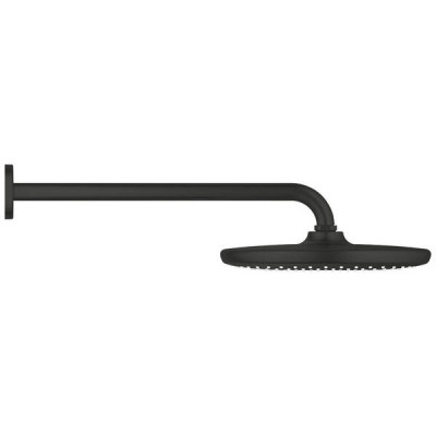 Верхній душ Grohe Tempesta 250 266682430 з кронштейном до стіни, чорний матовий Верхній душ Grohe Tempesta 250 266682430 з кронштейном до стіни, чорний матовий