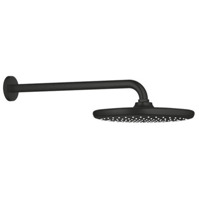 Верхній душ Grohe Tempesta 250 266682430 з кронштейном до стіни, чорний матовий Верхній душ Grohe Tempesta 250 266682430 з кронштейном до стіни, чорний матовий