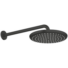 Верхній душ Grohe Tempesta 250 266682430 з кронштейном до стіни, чорний матовий