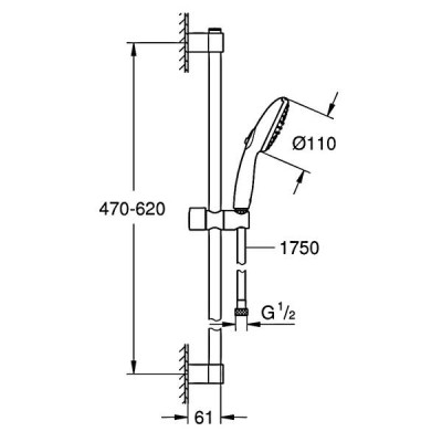 Душовий набір Grohe Tempesta 26162003