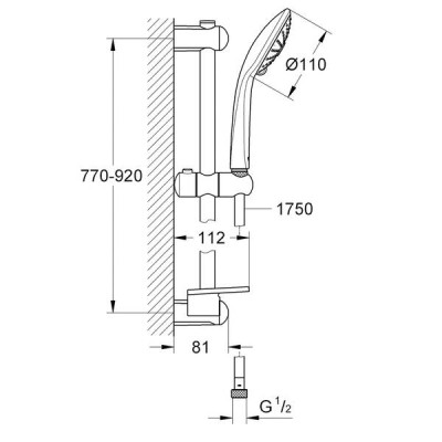 Душовий набір Grohe Euphoria 110 Massage 27226001