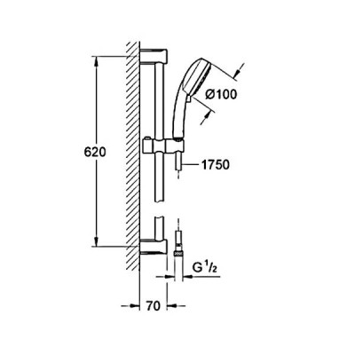 Душовий набір Grohe Tempesta Cosmopolitan 2757820E Душовий набір Grohe Tempesta Cosmopolitan 2757820E