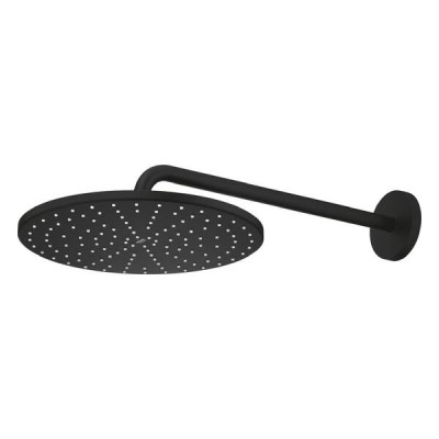 Верхній душ Grohe Rainshower 22121KF0 з кронштейном, 1 режим струменя, чорний Верхній душ Grohe Rainshower 22121KF0 з кронштейном, 1 режим струменя, чорний