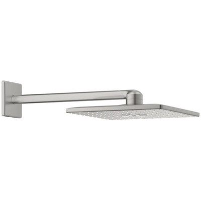 Верхній душ Grohe Rainshower SmartActive Cube 26479DC0 з кронштейном 430 мм, суперсталь