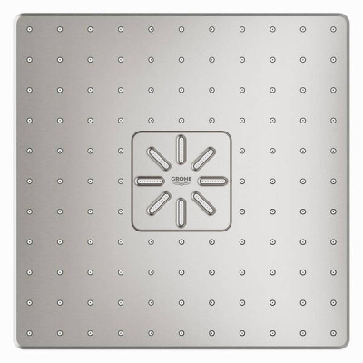 Верхній душ Grohe Rainshower SmartActive Cube 26479DC0 з кронштейном 430 мм, суперсталь Верхній душ Grohe Rainshower SmartActive Cube 26479DC0 з кронштейном 430 мм, суперсталь