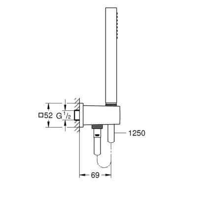 Душовий набір Grohe Euphoria Cube Stick 26405000