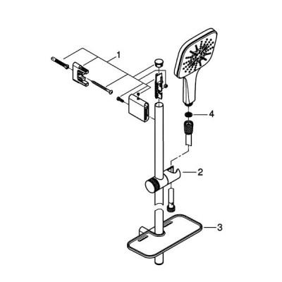 Душовий набір Grohe Rainshower SmartActive 26583000 хром Душовий набір Grohe Rainshower SmartActive 26583000 хром