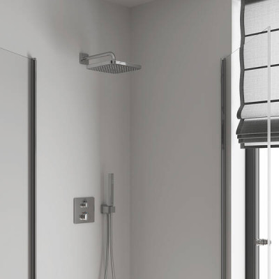 Верхній душ Grohe Tempesta 250 Cube 26687000 з кронштейном до стіни