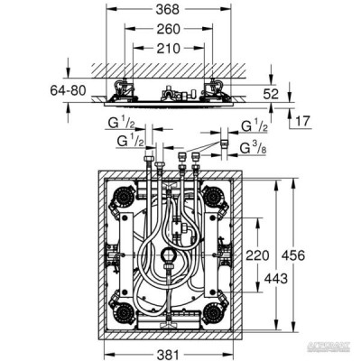 Верхній душ Grohe Rainshower F-Series 15 27939001 Верхній душ Grohe Rainshower F-Series 15 27939001