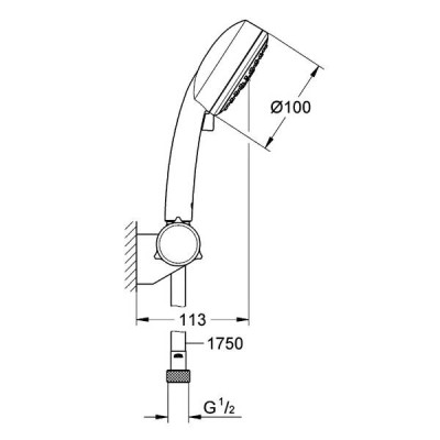 Душовий набір Grohe Tempesta Cosmopolitan 100 27584002 хром Душовий набір Grohe Tempesta Cosmopolitan 100 27584002 хром