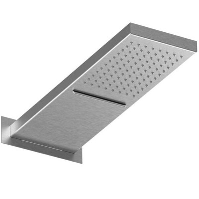 Верхній душ Paffoni Cascade Rettangolare ZSOF 099 ST сталь
