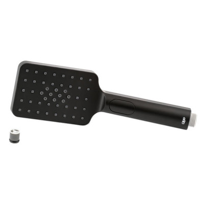 Лійка для ручного душу Qtap Rucni 120х80 мм прямокутна QTRUCA121N3KBB Black Matt Лійка для ручного душу Qtap Rucni 120х80 мм прямокутна QTRUCA121N3KBB Black Matt