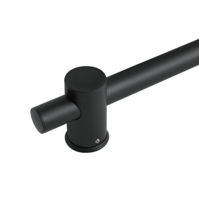 Душова стійка з тримачем універсальна Qtap Lepit 665 мм округла QTLEP82103OB Black Matt Душова стійка з тримачем універсальна Qtap Lepit 665 мм округла QTLEP82103OB Black Matt