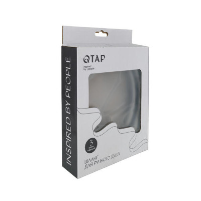 Шланг для ручного душа Qtap Hadice 1600 мм QTHADPVC160G Graphite Шланг для ручного душа Qtap Hadice 1600 мм QTHADPVC160G Graphite