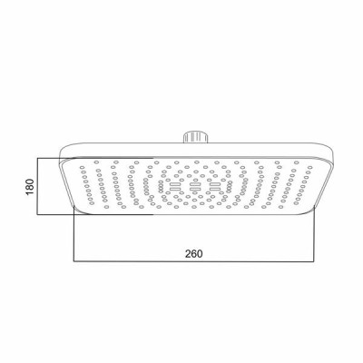 Лейка для верхнего душа Qtap Hlavova 260x180 мм прямоугольная QTHLA107CRM45784 Chrome/Black Лейка для верхнего душа Qtap Hlavova 260x180 мм прямоугольная QTHLA107CRM45784 Chrome/Black