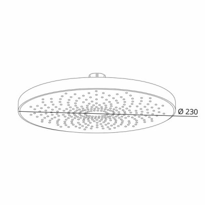 Лейка для верхнего душа Qtap Hlavova D 230 мм округлая QTHLA107CRM45787 Chrome/White Лейка для верхнего душа Qtap Hlavova D 230 мм округлая QTHLA107CRM45787 Chrome/White