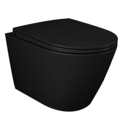 Унітаз підвісний RAK Ceramics FEELING RSTSC3901504 + RST23504A безобідковий із сидінням Soft Close