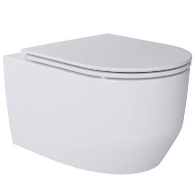 Унітаз підвісний Devit Art 3.0 3030140 безобідковий з кришкою soft-close, Vortex Flush, білий глянець