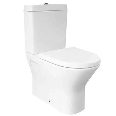 Унітаз-компакт RAK Ceramics RESORT RST17AWHA + RST10AWHA + RESC0004 безобідковий з сидінням Soft-close