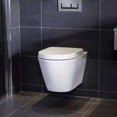 Унітаз підвісний RAK Ceramics Resort RST23AWHA + YFG106C безобідковий з сидінням Soft Close Унітаз підвісний RAK Ceramics Resort RST23AWHA + YFG106C безобідковий з сидінням Soft Close