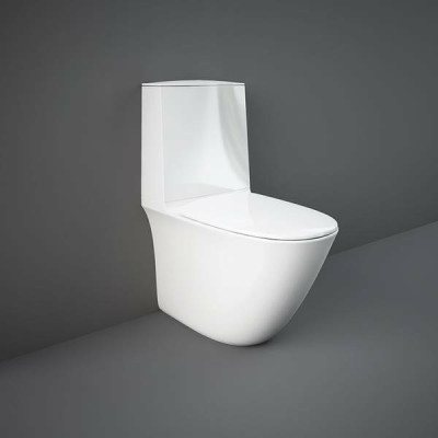 Унітаз компакт RAK Ceramics Sensation SENWC1146AWHA безобідковий з бачком SENWT1800AWHA і сидінням SENSC3901WH Soft Close Унітаз компакт RAK Ceramics Sensation SENWC1146AWHA безобідковий з бачком SENWT1800AWHA і сидінням SENSC3901WH Soft Close
