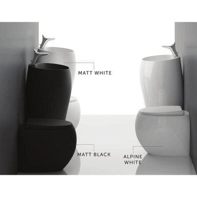 Унітаз підвісний Rak Ceramics CLOUD CLOWC1446504A + CLOSC3901504 з кришкою Duroplast, SLIM, Soft Close, Quick Release, безобідковий, чорний матовий Унітаз підвісний Rak Ceramics CLOUD CLOWC1446504A + CLOSC3901504 з кришкою Duroplast, SLIM, Soft Close, Quick Release, безобідковий, чорний матовий