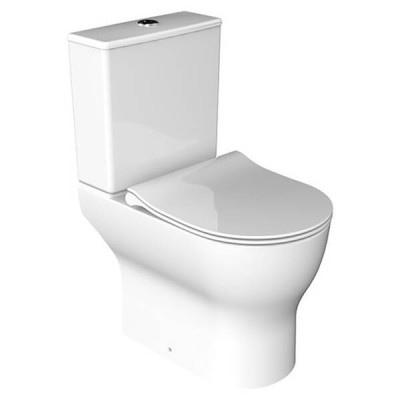 Унітаз-компакт DEVIT Fresh 3110120 безобідковий з тонкою кришкою soft close