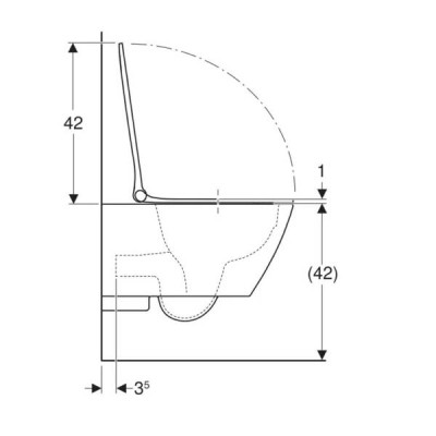 Унітаз підвісний Geberit Smyle Square 500.685.01.1 Rimfree, із сидінням Soft Close (Sandwich) Унітаз підвісний Geberit Smyle Square 500.685.01.1 Rimfree, із сидінням Soft Close (Sandwich)